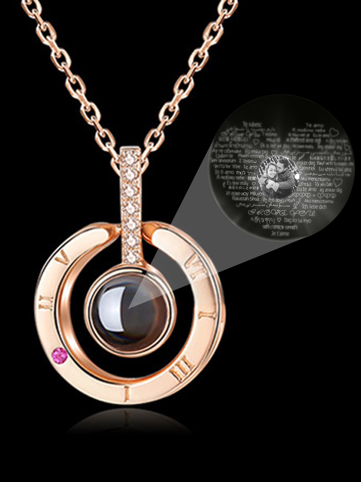 Micro on sale projection necklace